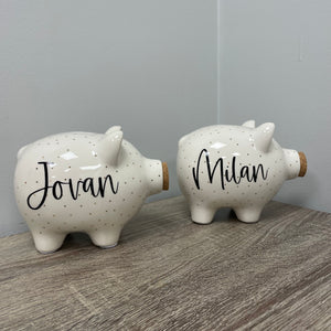 Personalized Ceramic Piggy Banks