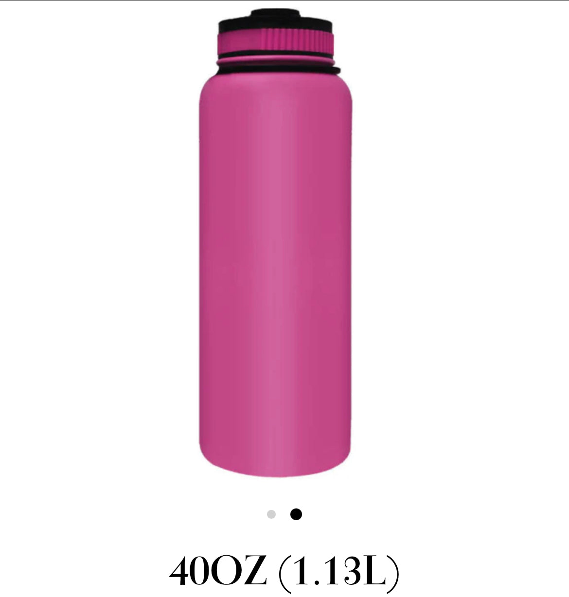 Hydro Flask 40 oz. Wide Mouth Water Bottle in Neon Pink