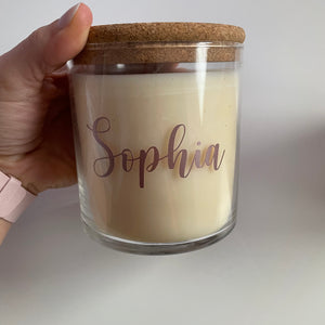 Personalized Soy Based Candles