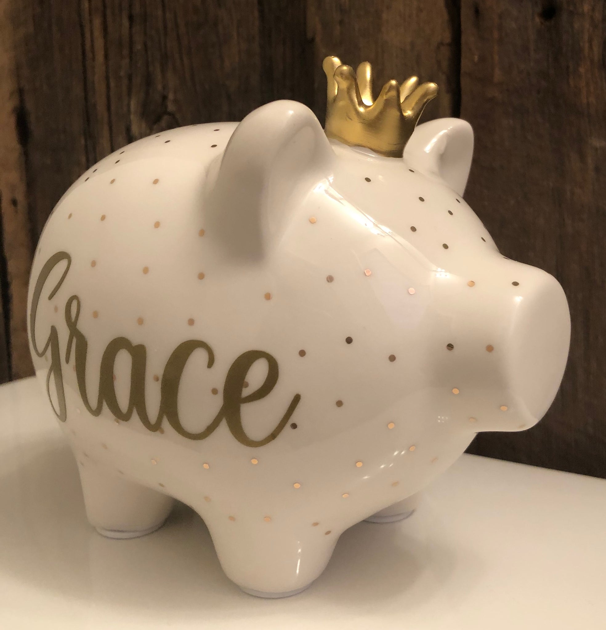 Fishing Fund Personalized CERAMIC Money Box PIGGY Bank Penny Coin