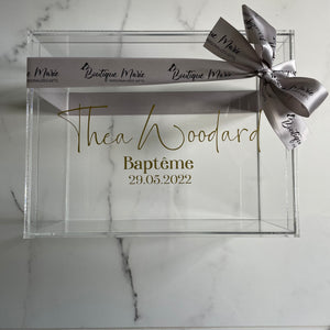 Acrylic keepsake box